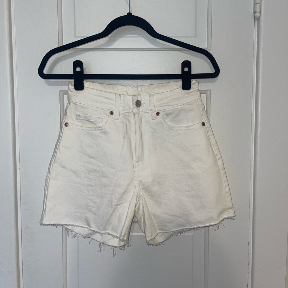 High Waisted Cutoff Denim Shorts